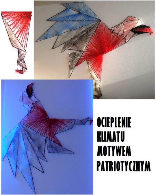 oryginau -string art orzeł